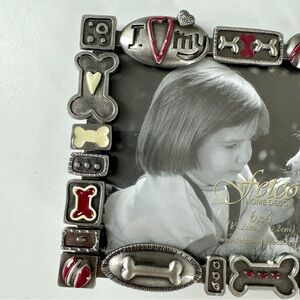 Dog Metal Photo Frame 6”x4”